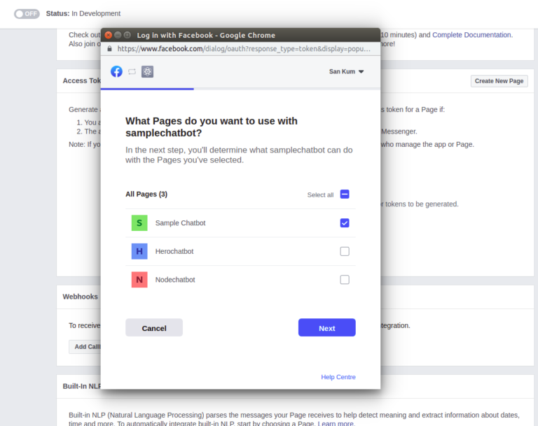Building Facebook Messenger Bot on Localhost AITUDE