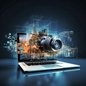 Camera and photo works production