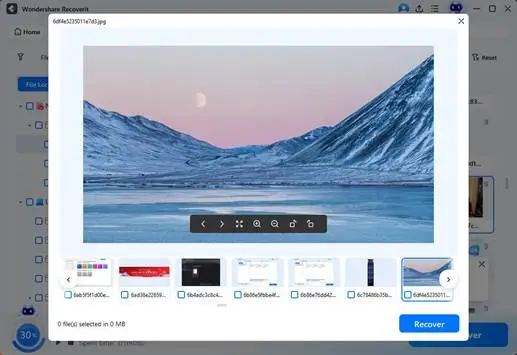 Preview Recoverable Files and Save Them to a Different Location