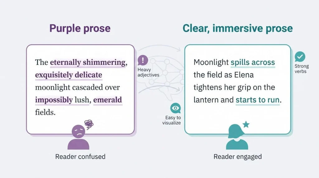 Why story quality still hinges on the “purple prose” problem