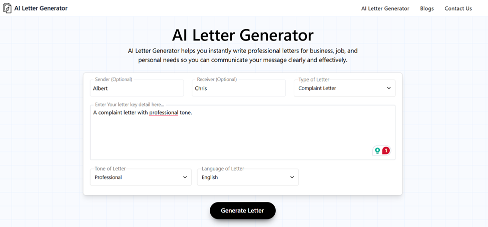 ai letter generator