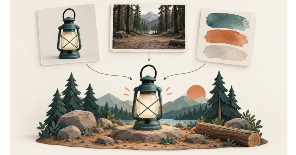 Concept illustration give the subject environment and visual treatment distinct roles