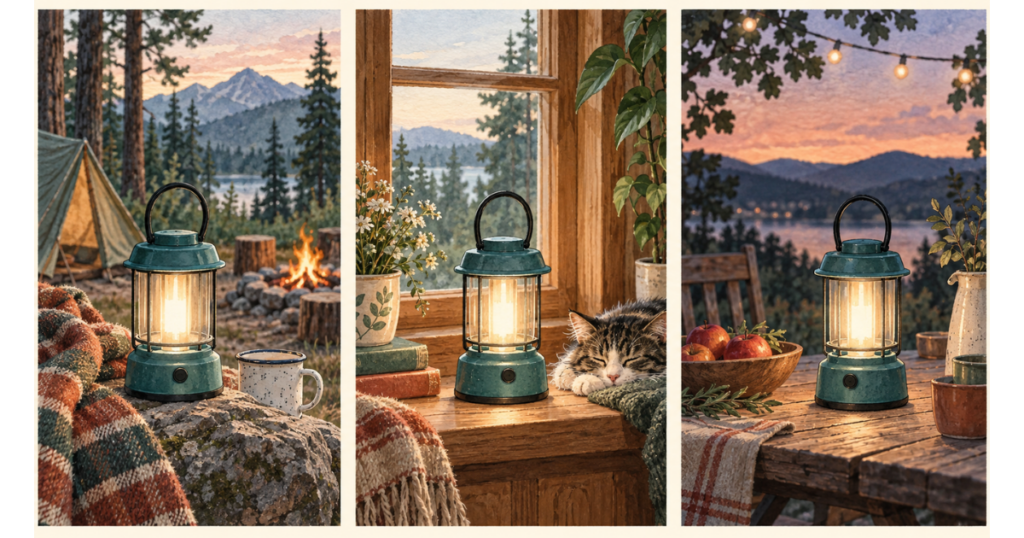 Illustrative scene variations for the practice brief; these are not a consistency test of any named generator.
