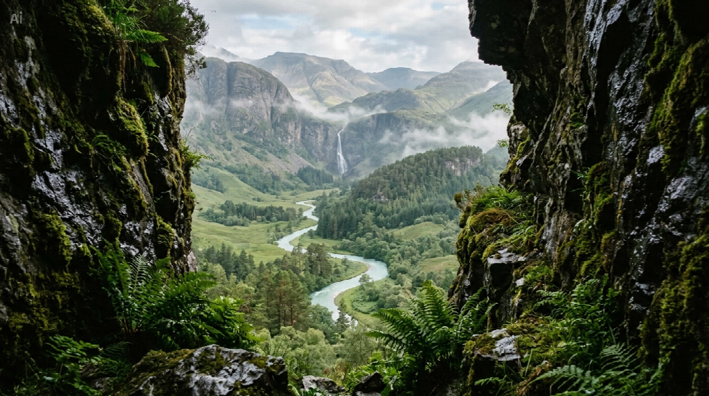 A Hidden Valley Prompt That Leads the Eye Inward