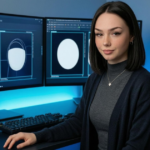 A fictional AI creator working with controlled visual variations in a prompt-testing environment, generated with APOB AI.