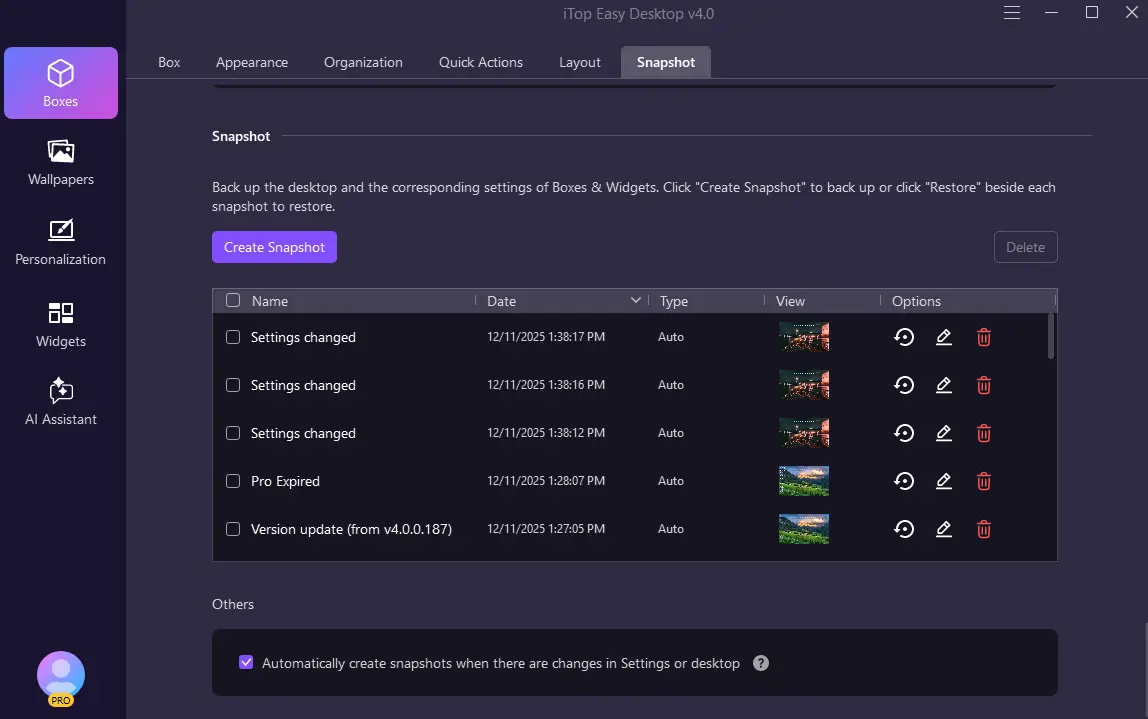 I Saved My Setup With Snapshot